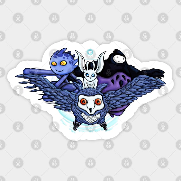 Ori and Friends Sticker by WarioPunk